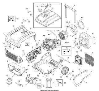 Part Location Diagram of 704299 Briggs and Stratton DECAL